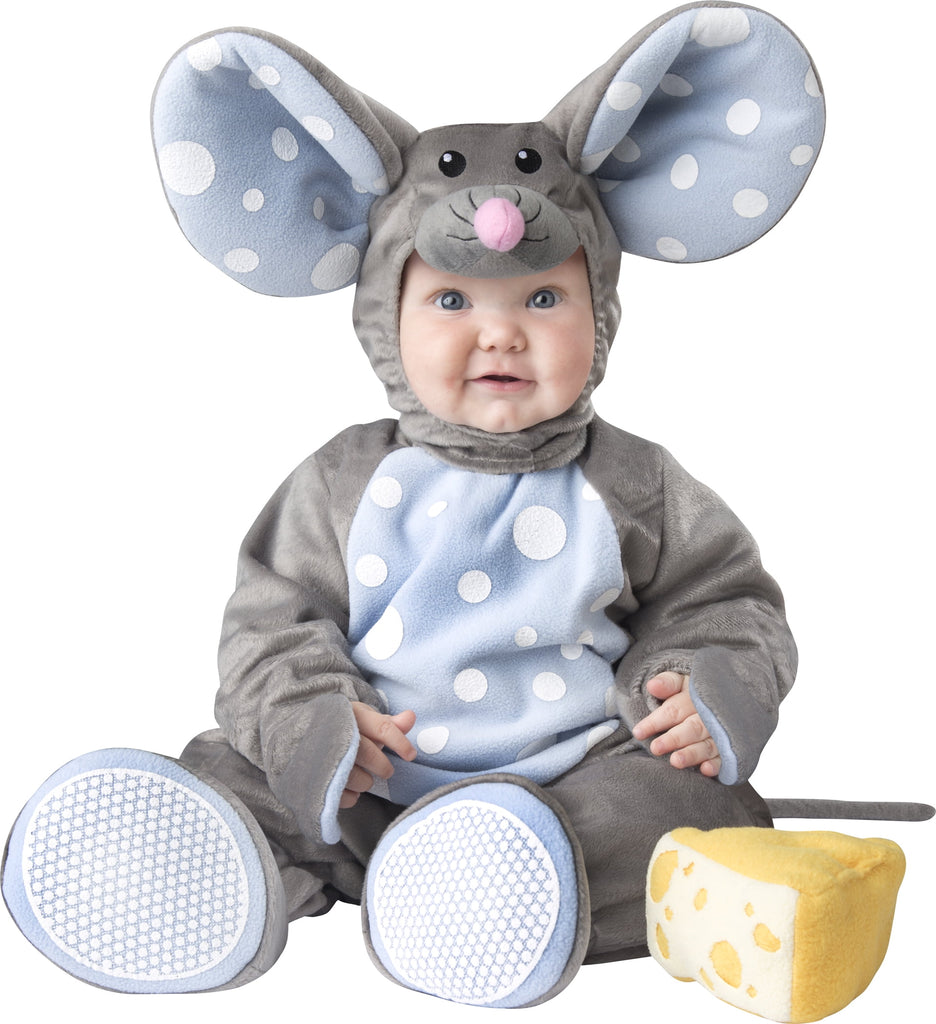 InCharacter Baby's Lil' Mouse Costume, Grey Light Blue, Small - Grey Light Blue #0 / Large #1
