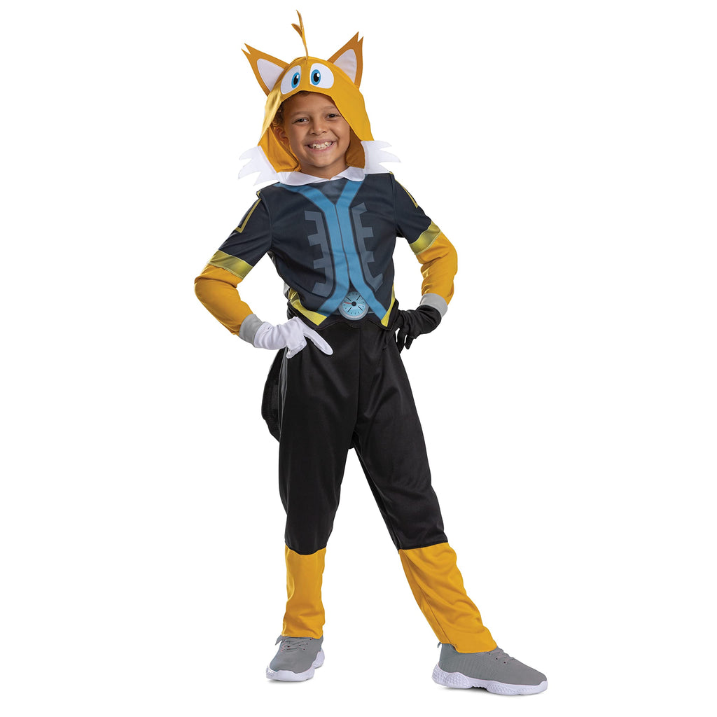 Disguise Tails Costume for Kids, Official Sonic Prime Costume and Headpiece, Size (7-8) - (4-6) #1