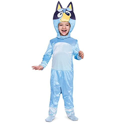 Disguise Bluey Costume for Kids, Official Bluey Character Outfit with Jumpsuit and Mask, Classic Toddler Size Medium (3T-4T) - Medium (3T-4T) #1