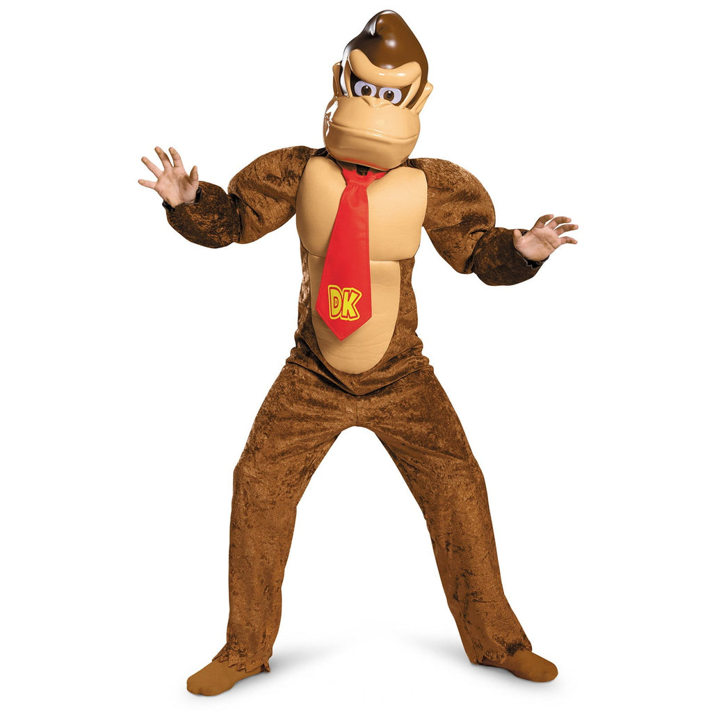 Donkey Kong Deluxe Super Mario Bros. Nintendo Costume, Medium/7-8
