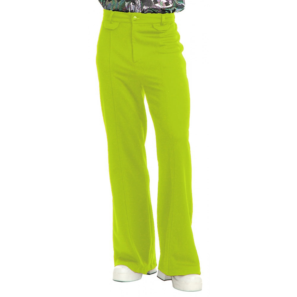 Charades Men's Disco Pants, Purple, W42 - 40 / Lime