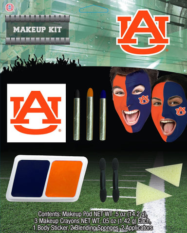 Paper Magic Men's Auburn University Make-up Kit, Blue/Orange, One Size