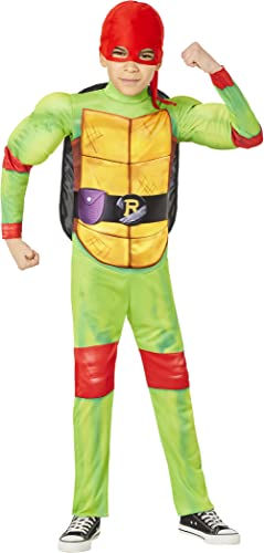 InSpirit Designs Teenage Mutant Ninja Turtles Kids Mutant Mayhem Movie Raphael Costume | Officially licensed | Cosplay costume | Group costume | Theatrical costume, M