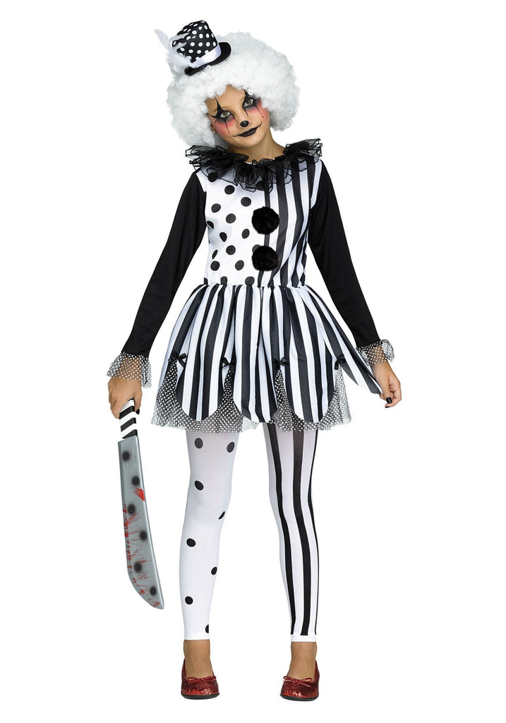Killer Clown Girls Costume - Medium