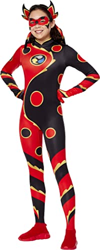 InSpirit Designs Kids Miraculous Ladybug DragonBug Costume | Officially Licensed | Miraculous: Tales of Ladybug and Cat Noir | Dragon Miraculous | Kids Marinette Dupain-Cheng Outfit, Medium