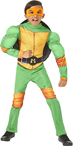InSpirit Designs Teenage Mutant Ninja Turtles Kids Mutant Mayhem Movie Michelangelo Costume | Officially licensed | Cosplay costume | Group costume | Theatrical costume, SM