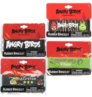 UP Angry Bird Rubber Bracelet [Contains 6 Manufacturer Retail Unit(s) Per SKU# ABRB