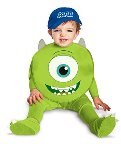 Disguise baby boys Disney Pixar Monsters University Mike Classic Infant childrens costumes, Green/White/Blue, 12-18 mths US
