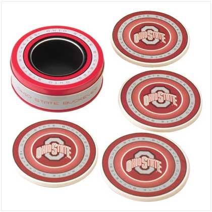 Ohio State Absorbent Coasters - Style 37815