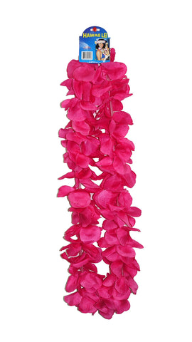 1 Dozen Lush 48" Hawaiian Leis - Hot Pink