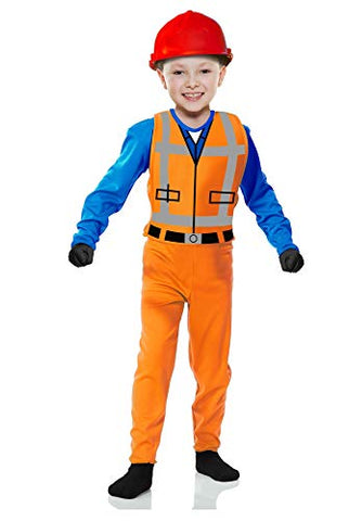 Charades Little Boy's The Builder Childrens Costume, as Shown, X-Small
