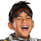 Apex Legends Mirage Costume, Video Game Inspired Muscle Padded Jumpsuit and Mask, Child Size Large (10-12)