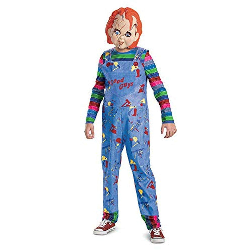 Disguise Chucky Costume for Kids, Official Childs Play Chucky Costume and Mask, Classic Child Size Extra Large (14-16)