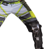 Apex Legends Octane Costume, Video Game Inspired Muscle Padded Jumpsuit and Mask