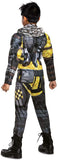 Apex Legends Mirage Costume, Video Game Inspired Muscle Padded Jumpsuit and Mask, Child Size Large (10-12)