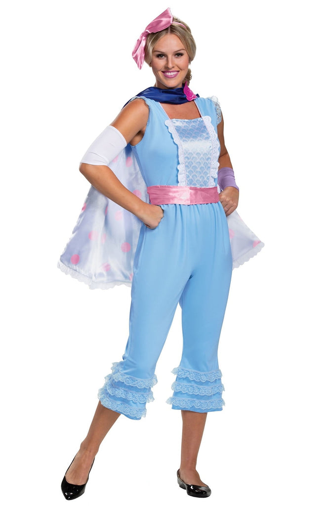 Disguise Women's Plus Size Bo Peep New Look Deluxe Adult Costume, Blue, XL (18-20)
