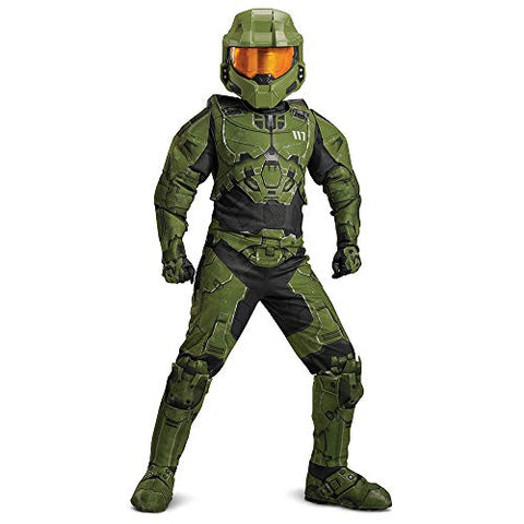 Disguise Halo Master Chief Infinite Prestige Boys Costume, Green & Black - Extra Large (14-16) #1