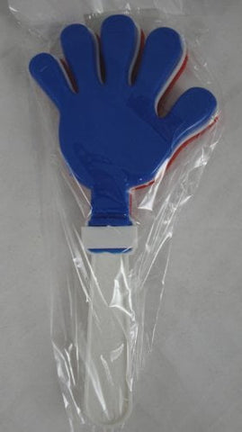 12 7.5" Hand Clappers - Red, White, Blue Colors