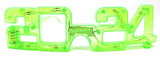 Happy New Year Light up LED 2024 Party Glasses - 12 pack Assorted Colors