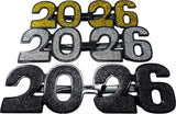 2026 Glitter Glasses - 12 pack Assorted Colors