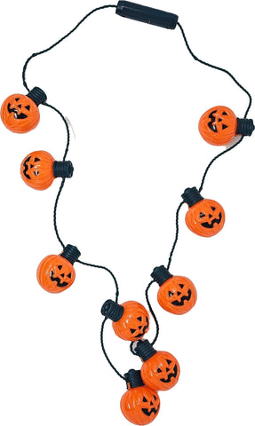 Jumbo LED Pumpkin Necklace