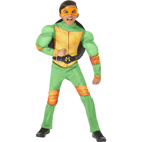 InSpirit Designs Teenage Mutant Ninja Turtles Kids Mutant Mayhem Movie Michelangelo Costume | Officially licensed | Cosplay costume | Group costume | Theatrical costume, SM - Medium