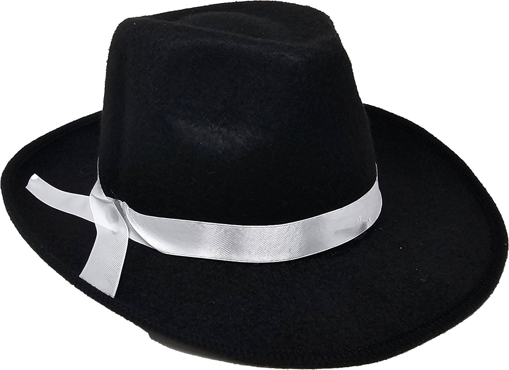 Black Gangster Hat - Fedora
