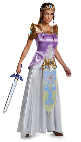 Disguise Women's Legend Deluxe Zelda Adult Costume, Multi, Large - Multi #5 / Small
