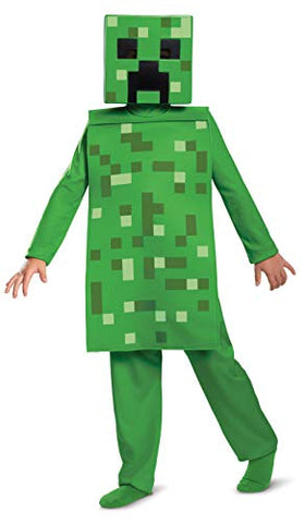 Disguise Minecraft Creeper Boys' Jumpsuit Costume Green, L (10-12) - Green #6 / M (7-8) #7