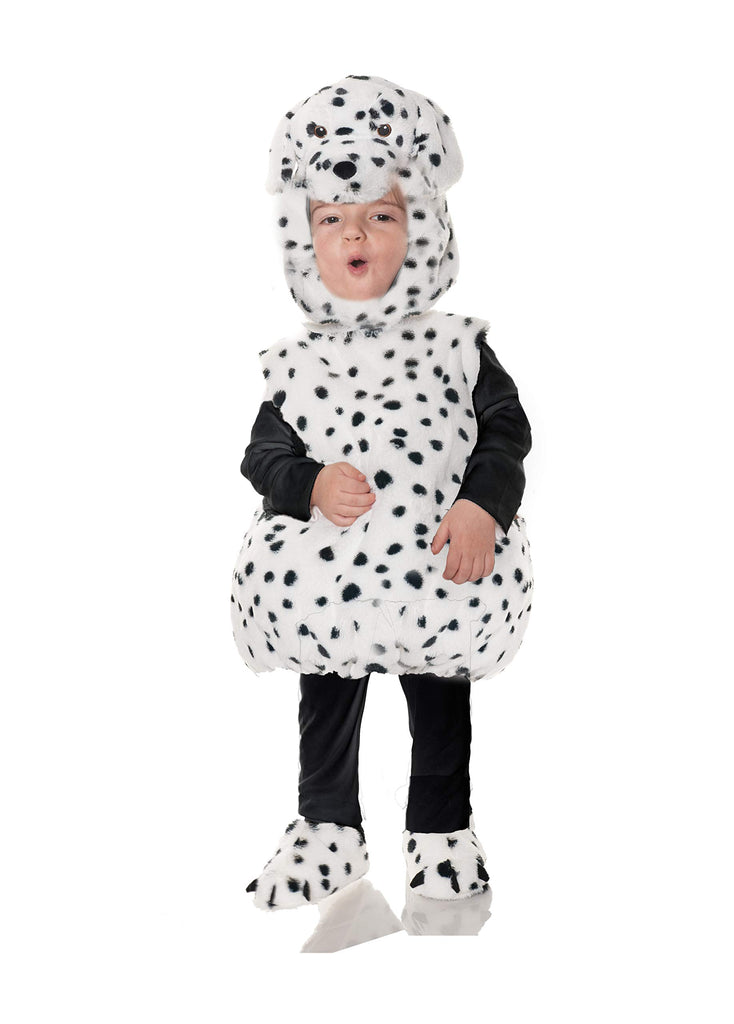 UNDERWRAPS Toddler's Dalmatian Puppy Plush Belly Babies Costume, White, Medium
