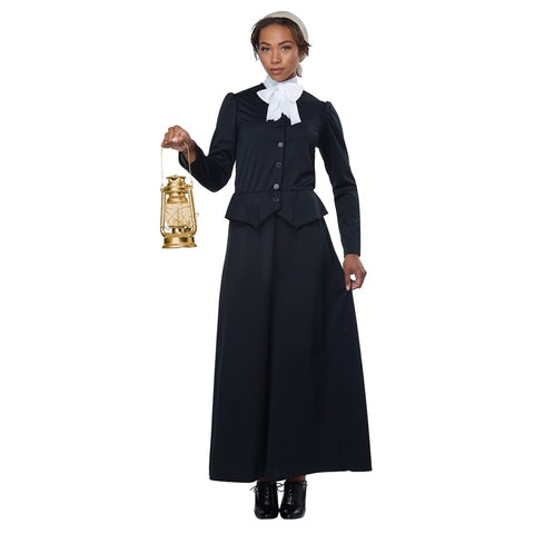 California Costumes Women's Susan B. Anthony - Harriet Tubman - Adult Costume Adult Costume, black/White, Medium - Small #4