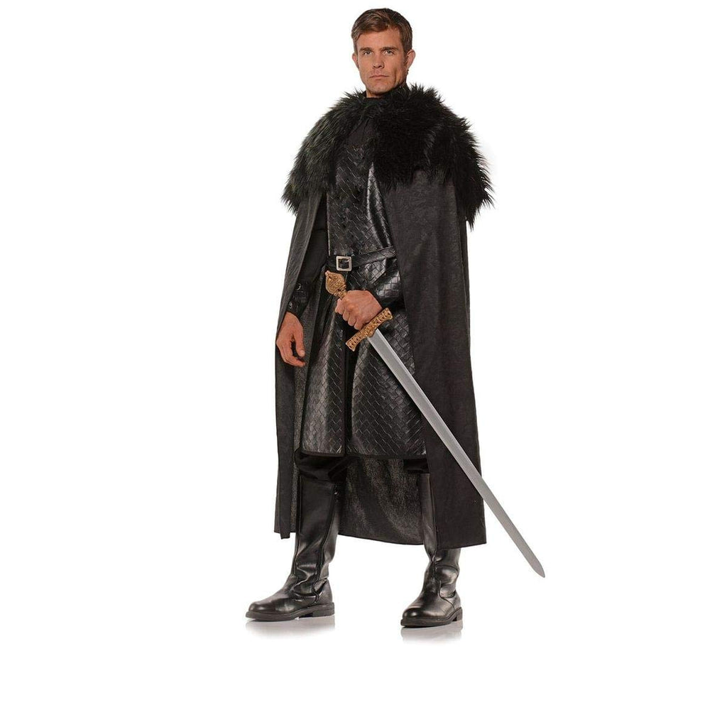 Underwraps Halloween Renaissance Winter Lord Cape, Black, One Size