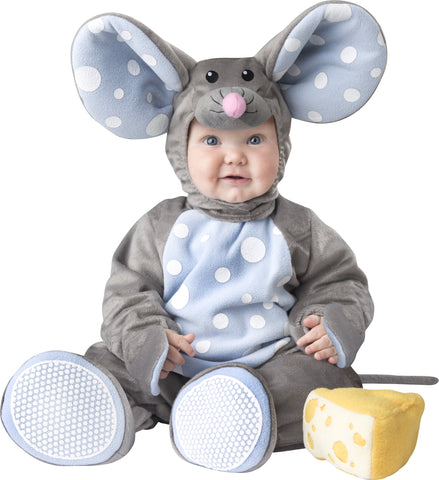 InCharacter Baby's Lil' Mouse Costume, Grey Light Blue, Small - Grey Light Blue #0 / Large #1