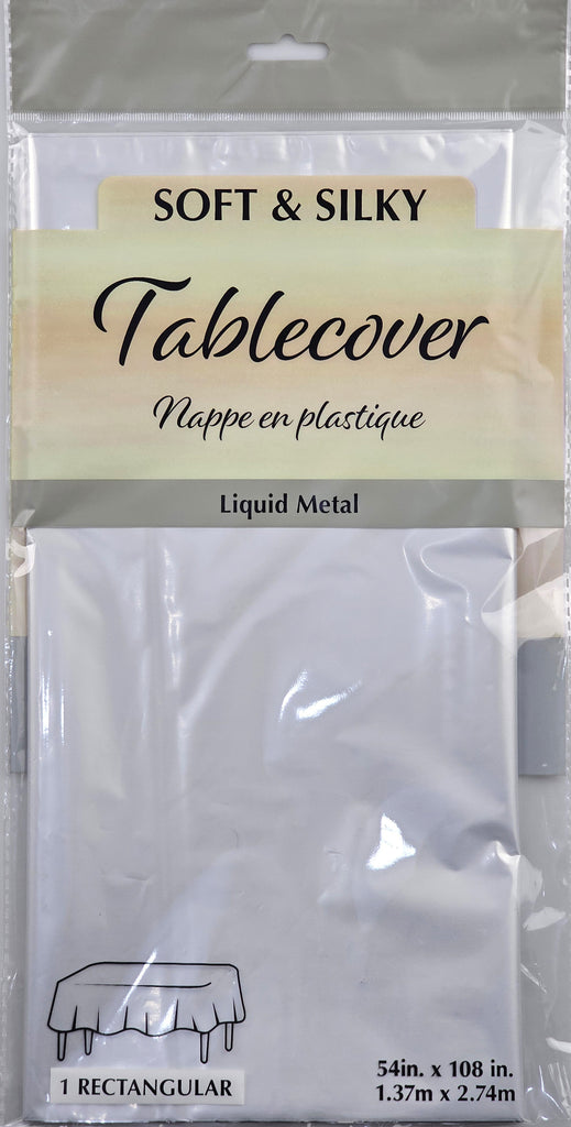 Liquid Metal Tablecover - Silver