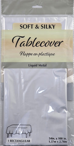 Liquid Metal Tablecover - Silver