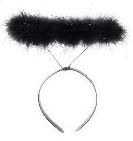 Angel Marabou Halo - Black