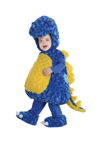 Underwraps Toddler's Stegosaurus Belly Babies Costume, Blue/Yellow, Medium (18-24) - Large (2T-4T) / Blue #1