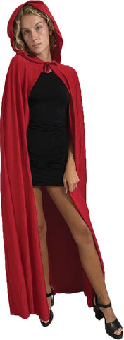 Full Length Hooded Cape - Red