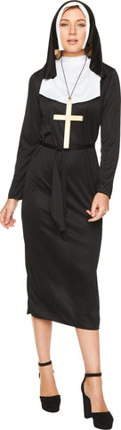Sensual Habit Nun Women's Costume X-Large 18-20 Black - Womens X-Large (18-20)