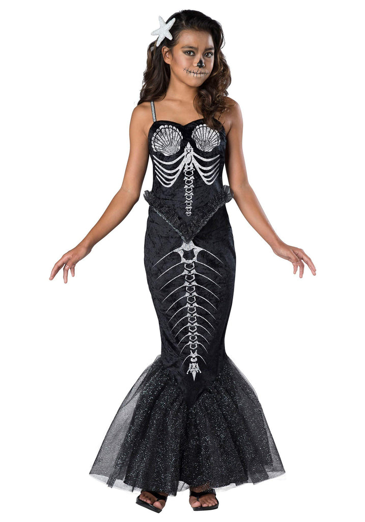 Fun World Girl's Skeleton Mermaid Costume Large - Large #2