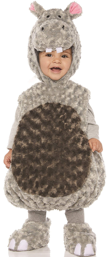 Underwraps unisex-child Toddler's Plush Hippo Belly Babies Costume , gray, Medium