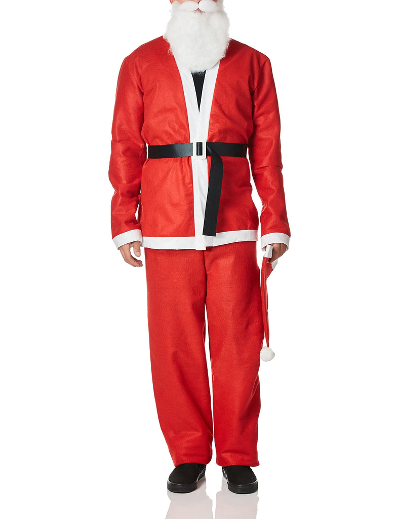 Fun World mens Costumes Adult Pub Crawl Santa Suit Costume, Red/White, Standard 40-48 US