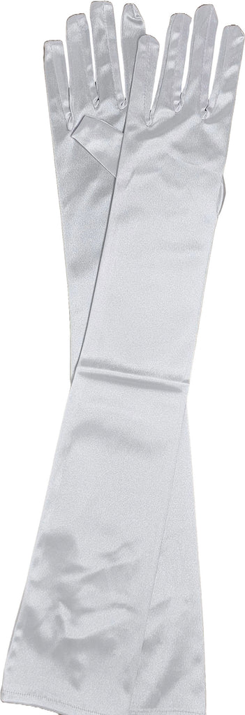 22" Long White Gloves