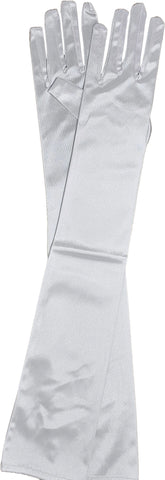 22" Long White Gloves