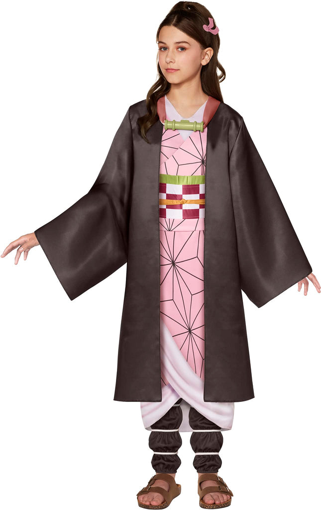 InSpirit Designs Demon Slayer: Kimetsu no Yaiba Kids Nezuko Komada Costume | Officially Licensed | Cosplay Costume | Group Costume | Anime Costume