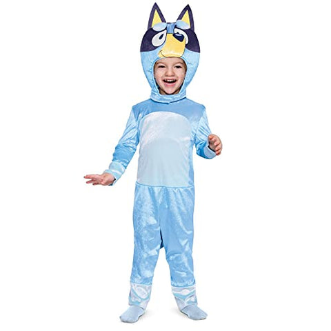 Disguise Bluey Costume for Kids, Official Bluey Character Outfit with Jumpsuit and Mask, Classic Toddler Size Medium (3T-4T) - Medium (3T-4T) #1