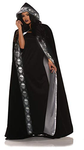 UNDERWRAPS Adult Velvet Skull Cape