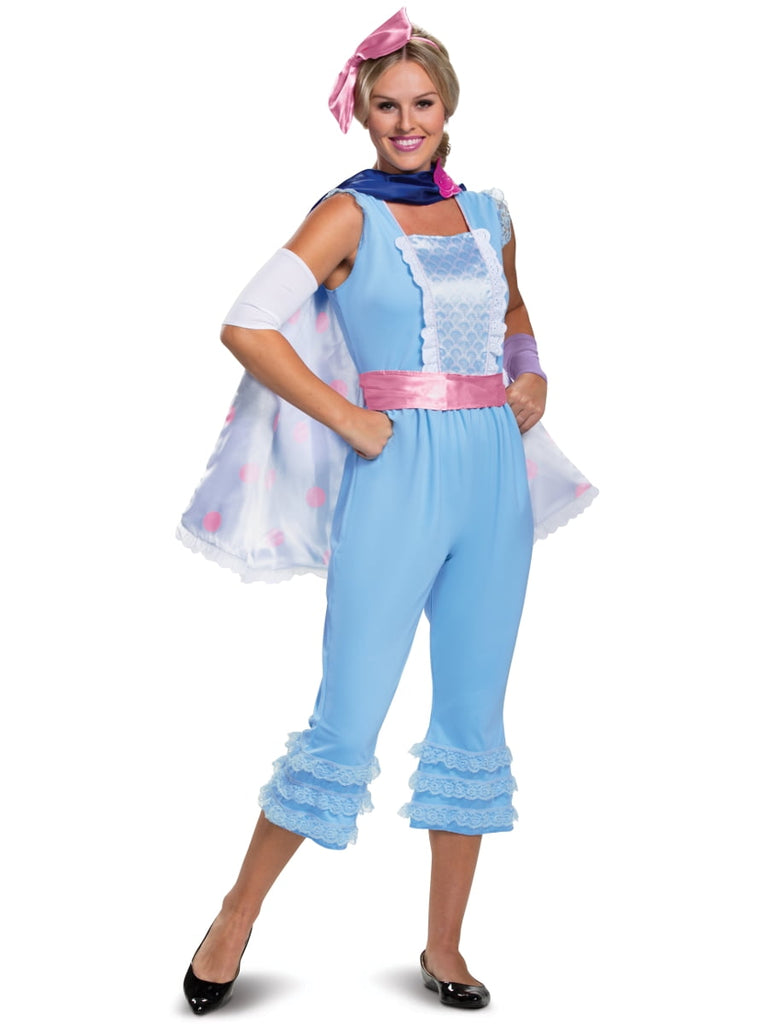 Disguise Disney Pixar Bo Peep Toy Story 4 Deluxe Women's Costume, Blue, L (12-14) - Blue #2 / M (8-10) #3