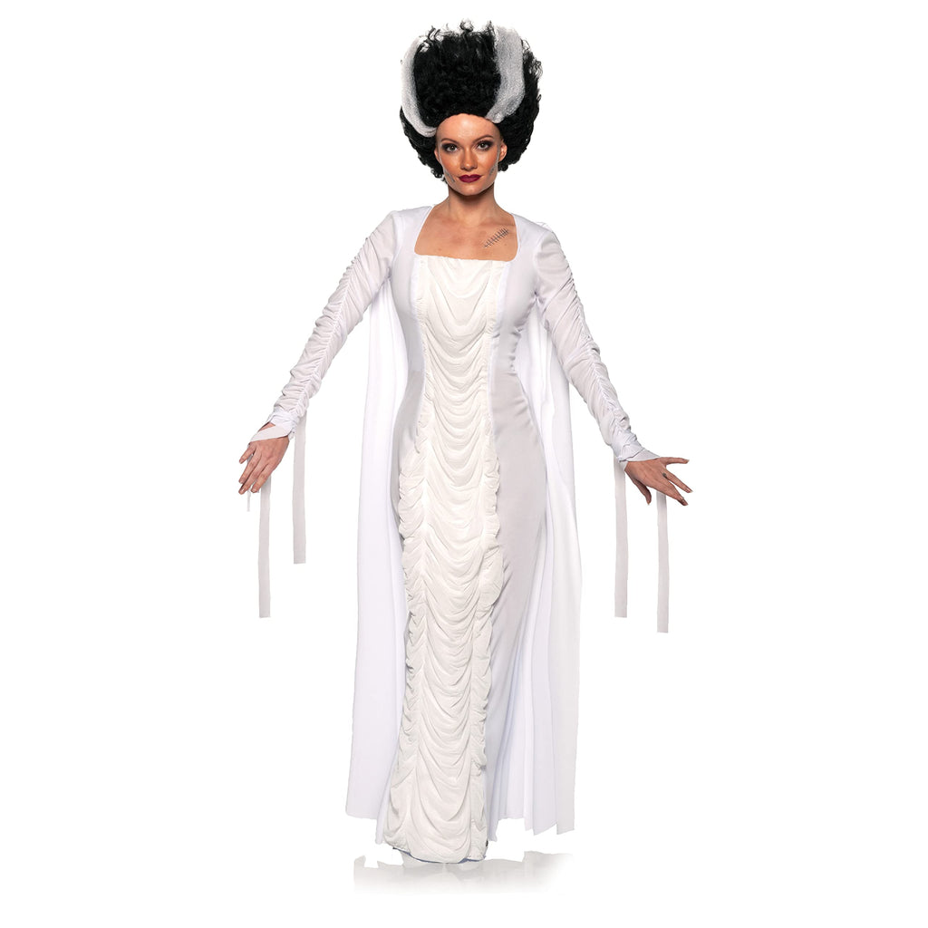UNDERWRAPS Halloween Monster Couples Costume - Monster Bride & Hooded Robe, Sexy Monster Bride Women's Costume, Scary Halloween Bride Dress, Large (12-14)
