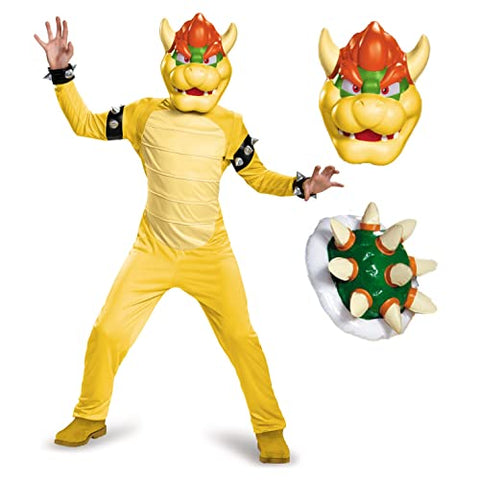 Bowser Deluxe Costume, Large (10-12) - Medium (7-8) / One Color #1